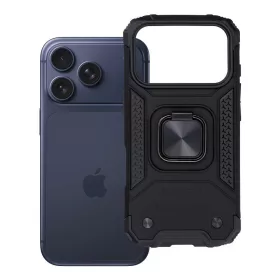   Nitro Apple iPhone 18 Pro / 17 Pro tok, megerősített sarokkal, kitámasztóval, fekete