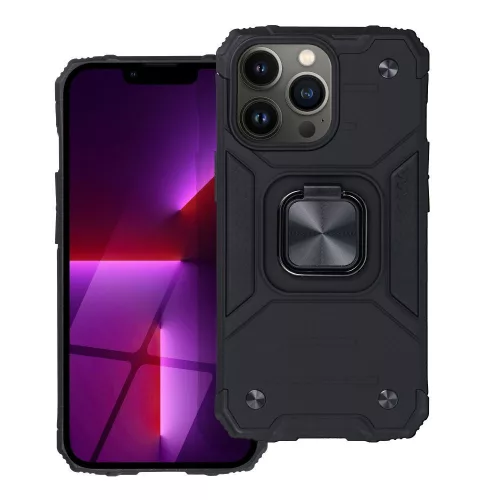 Nitro Apple iPhone 18 Pro / 17 Pro tok, megerősített sarokkal, kitámasztóval, fekete
