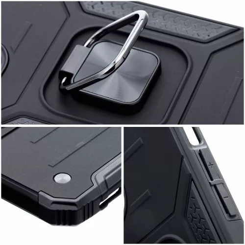 Nitro Apple iPhone 18 Pro / 17 Pro tok, megerősített sarokkal, kitámasztóval, fekete