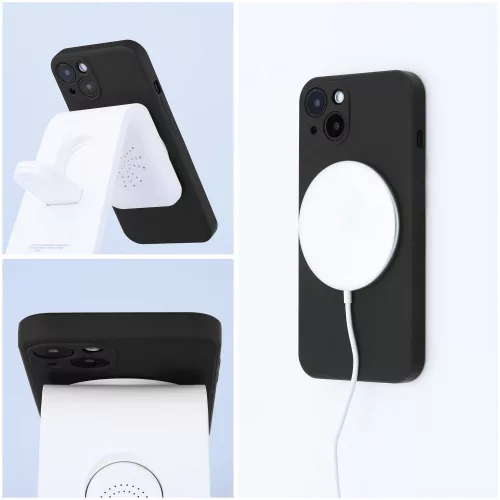 Silicone Mag Apple iPhone 18 Pro / 17 Pro tok, MagSafe, fekete