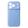 Silicone Mag Apple iPhone 18 Pro / 17 Pro tok, MagSafe, világoskék