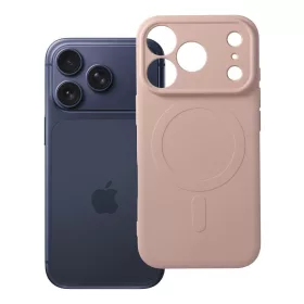   Silicone Mag Apple iPhone 18 Pro / 17 Pro tok, MagSafe, rózsaszín