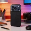 K-look Apple iPhone 18 Pro / 17 Pro tok, MagSafe, aramid minta, fekete-ezüst