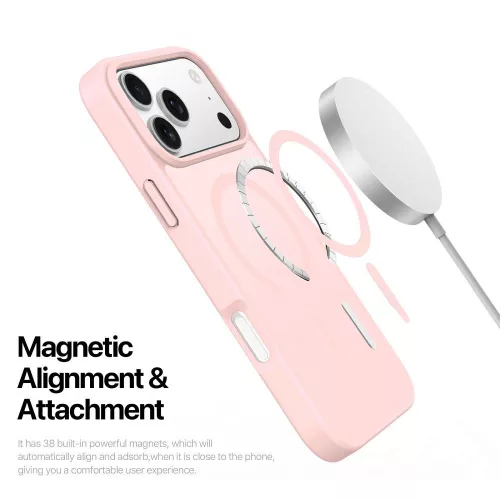 Dux Ducis Yind Apple iPhone 18 Pro / 17 Pro tok, MagSafe, rózsaszín