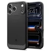 Spigen Rugged Armor MagFit Apple iPhone 18 Pro / 17 Pro tok, MagSafe, Matte Black, fekete