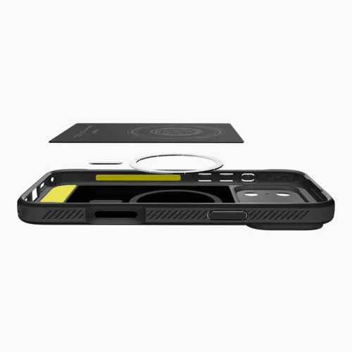 Spigen Rugged Armor MagFit Apple iPhone 18 Pro / 17 Pro tok, MagSafe, Matte Black, fekete