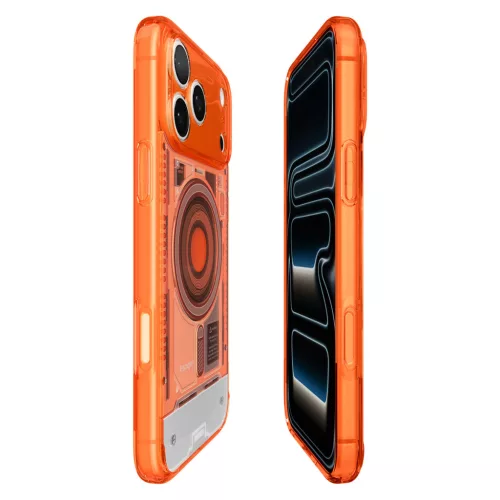 Spigen Ultra Hybrid MagFit Apple iPhone 18 Pro / 17 Pro tok, MagSafe, C-One, narancs