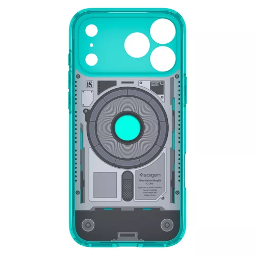 Spigen Ultra Hybrid MagFit Apple iPhone 18 Pro / 17 Pro tok, MagSafe, C-One, kék