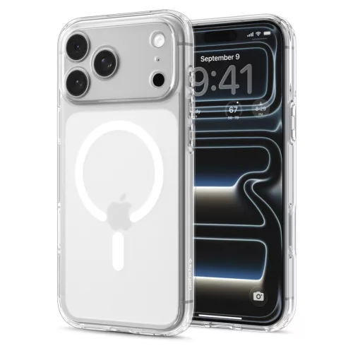 Spigen Ultra Hybrid MagFit Apple iPhone 18 Pro / 17 Pro tok, MagSafe, Frost, fehér