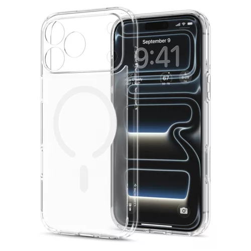 Spigen Ultra Hybrid MagFit Apple iPhone 18 Pro / 17 Pro tok, MagSafe, Frost, fehér