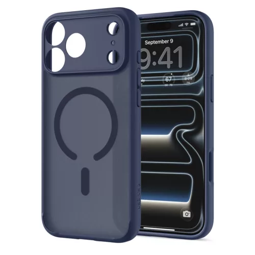 Spigen Ultra Hybrid MagFit Apple iPhone 18 Pro Max / 17 Pro Max tok, MagSafe, Frost, sötétkék