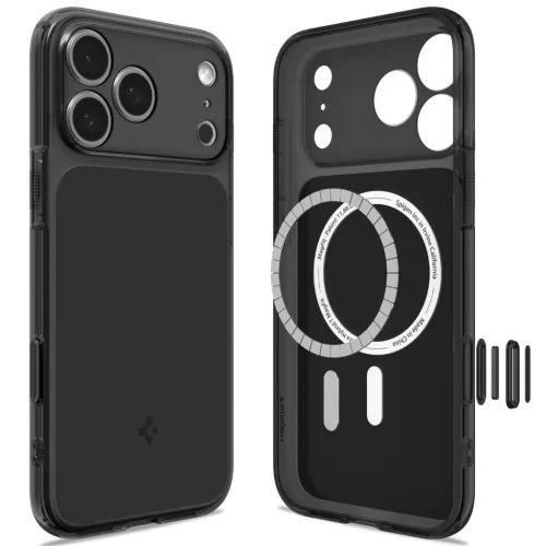 Spigen Ultra Hybrid T MagFit Apple iPhone 18 Pro Max / 17 Pro Max tok, MagSafe, Matte Black, fekete