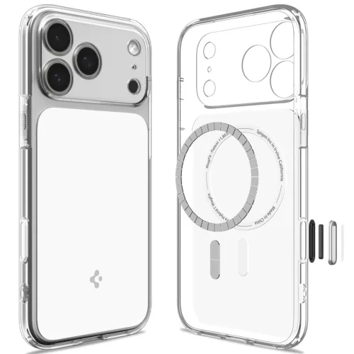 Spigen Ultra Hybrid T MagFit Apple iPhone 18 Pro Max / 17 Pro Max tok, MagSafe, Glossy White, fehér