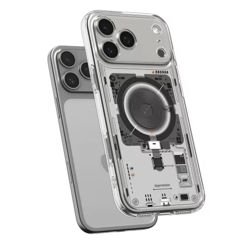 Spigen Ultra Hybrid MagFit Apple iPhone 18 Pro / 17 Pro tok, MagSafe, Neo One, átlátszó