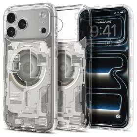   Spigen Ultra Hybrid MagFit Apple iPhone 18 Pro / 17 Pro tok, MagSafe, Zero One, natural titanium