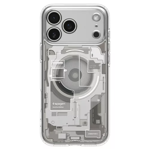Spigen Ultra Hybrid MagFit Apple iPhone 18 Pro / 17 Pro tok, MagSafe, Zero One, natural titanium