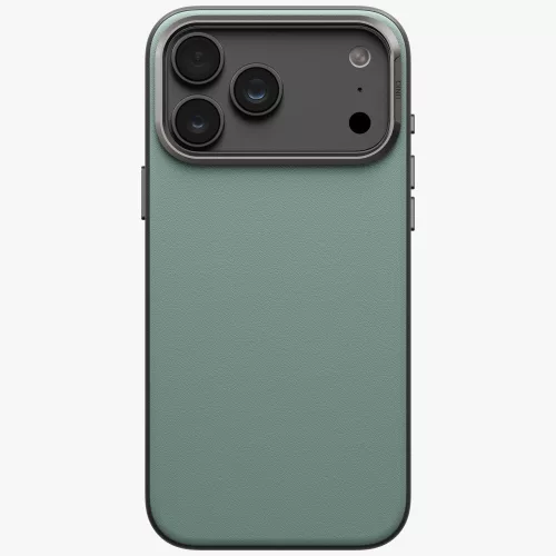 Uniq Lyden DS Magclick Apple iPhone 18 Pro / 17 Pro tok, MagSafe, műbőr, zöld
