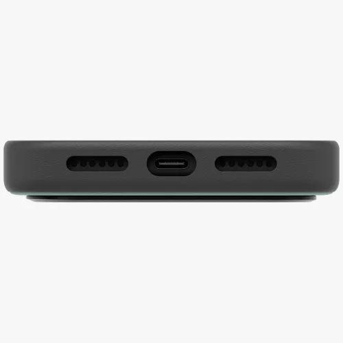 Uniq Lyden DS Magclick Apple iPhone 18 Pro / 17 Pro tok, MagSafe, műbőr, zöld