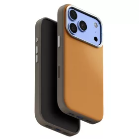   Uniq Lyden DS Magclick Apple iPhone 18 Pro / 17 Pro tok, MagSafe, műbőr, barna