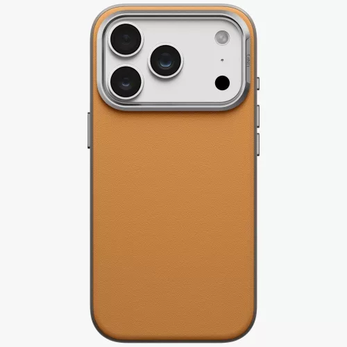 Uniq Lyden DS Magclick Apple iPhone 18 Pro / 17 Pro tok, MagSafe, műbőr, barna