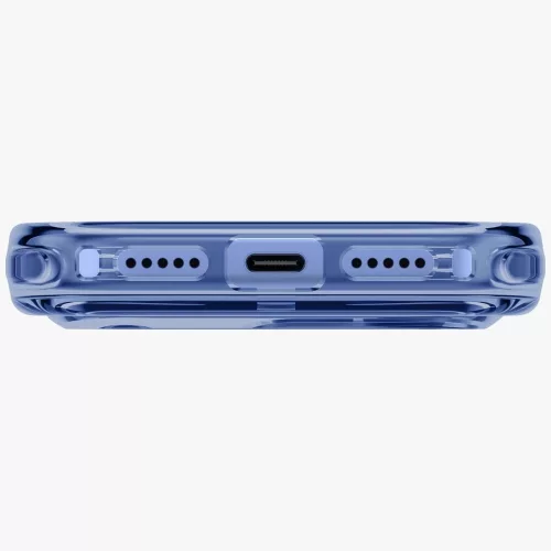 Uniq Lifepro Xtreme Magclick Apple iPhone 18 Pro / 17 Pro tok párnázott sarkakkal, MagSafe, átlátszó-kék