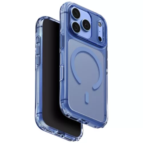 Uniq Lifepro Xtreme Magclick Apple iPhone 18 Pro Max / 17 Pro Max tok párnázott sarkakkal, MagSafe, átlátszó-kék