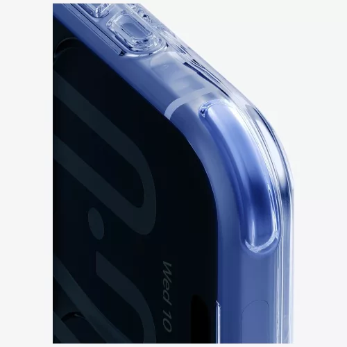 Uniq Lifepro Xtreme Magclick Apple iPhone 18 Pro Max / 17 Pro Max tok párnázott sarkakkal, MagSafe, átlátszó-kék
