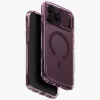 Uniq Lifepro Xtreme Magclick Apple iPhone 18 Pro / 17 Pro tok párnázott sarkakkal, MagSafe, átlátszó-lila