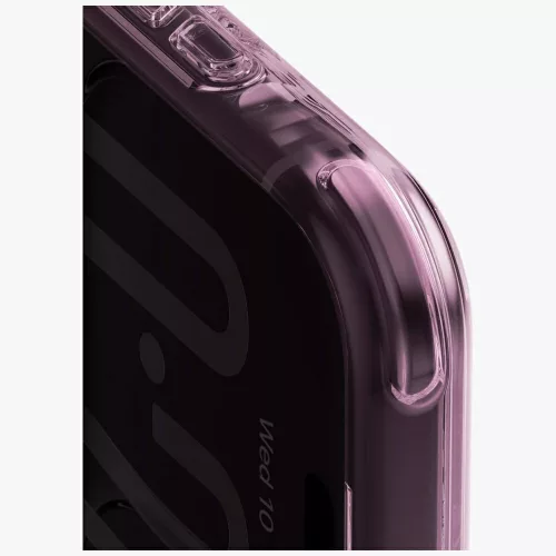 Uniq Lifepro Xtreme Magclick Apple iPhone 18 Pro / 17 Pro tok párnázott sarkakkal, MagSafe, átlátszó-lila