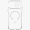 Uniq Lifepro Xtreme Magclick Apple iPhone 18 Pro / 17 Pro tok párnázott sarkakkal, MagSafe, átlátszó-fehér