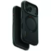 Uniq Keva Mov Magclick Apple iPhone 18 Pro Max / 17 Pro Max tok gyűrűs kitámasztóval, Magsafe, kevlár, fekete