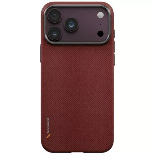 Uniq Keva Edge Magclick Apple iPhone 18 Pro Max / 17 Pro Max Aramid tok, MagSafe, kevlár, piros