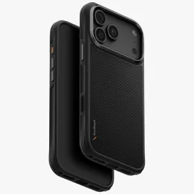   Uniq Keva Edge Magclick Apple iPhone 18 Pro Max / 17 Pro Max Aramid tok, MagSafe, kevlár, fekete