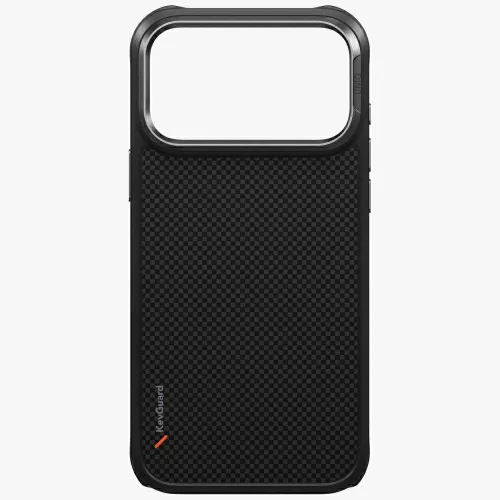 Uniq Keva Edge Magclick Apple iPhone 18 Pro Max / 17 Pro Max Aramid tok, MagSafe, kevlár, fekete