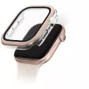 Uniq Voute Apple Watch 11 / Watch 10 42mm műanyag tok, kijelzővédő felülettel, rozéarany