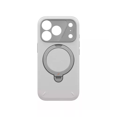 Uniq Elix Apple iPhone 18 Pro / 17 Pro tok gyűrűs telefontartóval, MagSafe, 360 fokban forgatható, szürke