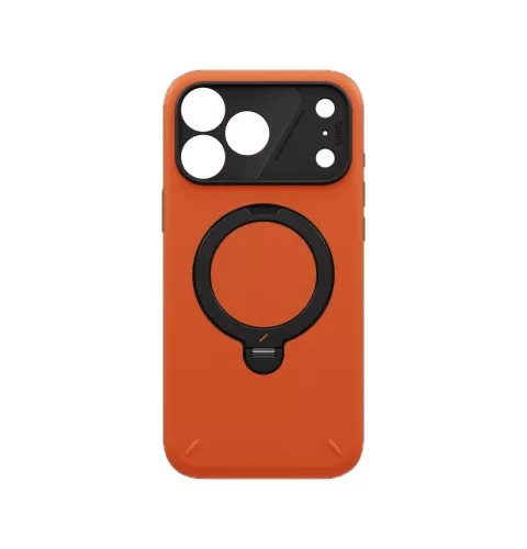 Uniq Elix Apple iPhone 18 Pro / 17 Pro tok gyűrűs telefontartóval, MagSafe, 360 fokban forgatható, narancs