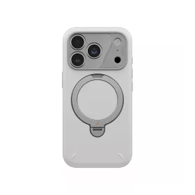   Uniq Elix Apple iPhone 18 Pro Max / 17 Pro Max tok gyűrűs telefontartóval, MagSafe, 360 fokban forgatható, ezüst