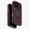 Uniq Swivix Apple iPhone 18 Pro / 17 Pro tok gyűrűs telefontartóval, MagSafe, 360 fokban forgatható, lila