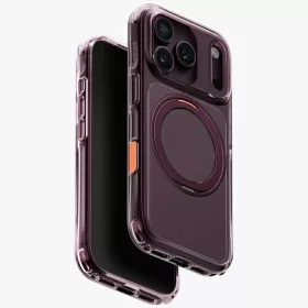   Uniq Swivix Apple iPhone 18 Pro / 17 Pro tok gyűrűs telefontartóval, MagSafe, 360 fokban forgatható, lila