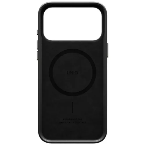 Uniq Lyden Magclick Apple iPhone 18 Pro / 17 Pro tok, MagSafe, műbőr, fekete
