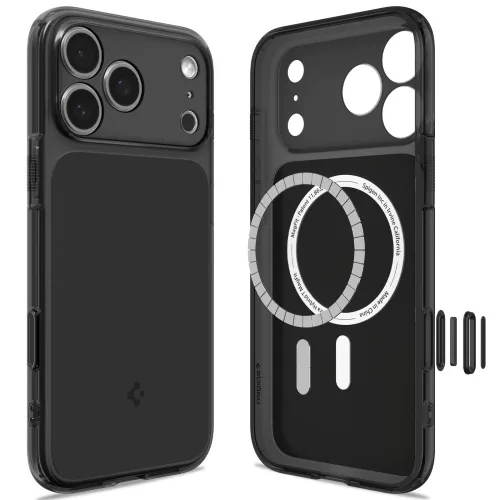 Spigen Ultra Hybrid T MagFit Apple iPhone 18 Pro / 17 Pro tok, MagSafe, fekete