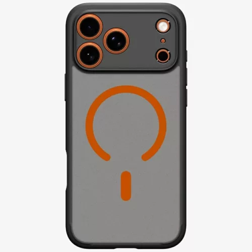 Spigen Ultra Hybrid Mag Apple iPhone 18 Pro Max/ 17 Pro Max tok, MagSafe, fekete-narancs