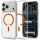 Spigen Ultra Hybrid MagFit Apple iPhone 18 Pro Max / 17 Pro Max tok, MagSafe, Clear, átlátszó-narancssárga
