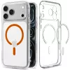 Spigen Ultra Hybrid MagFit Apple iPhone 18 Pro Max / 17 Pro Max tok, MagSafe, Clear, átlátszó-narancssárga