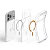 Spigen Ultra Hybrid MagFit Apple iPhone 18 Pro Max / 17 Pro Max tok, MagSafe, Clear, átlátszó-narancssárga