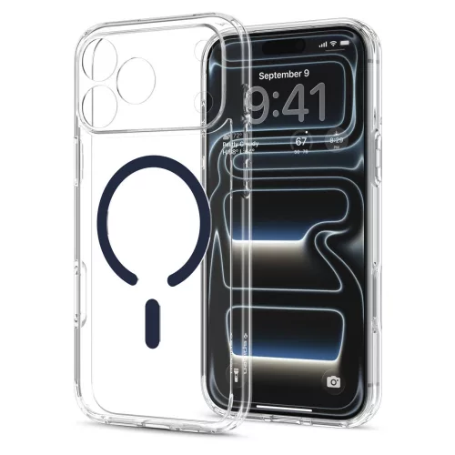 Spigen Ultra Hybrid MagFit Apple iPhone 18 Pro Max / 17 Pro Max tok, MagSafe, Clear, átlátszó-kék