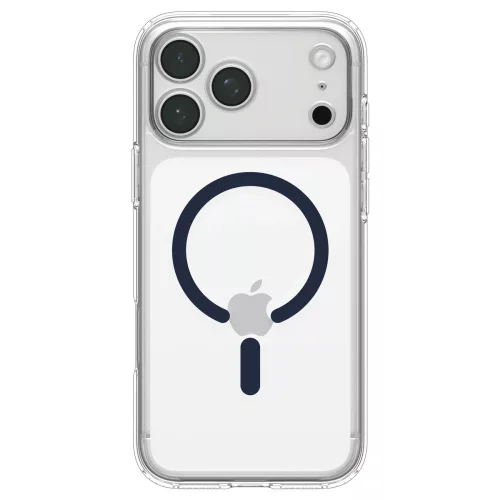 Spigen Ultra Hybrid MagFit Apple iPhone 18 Pro Max / 17 Pro Max tok, MagSafe, Clear, átlátszó-kék
