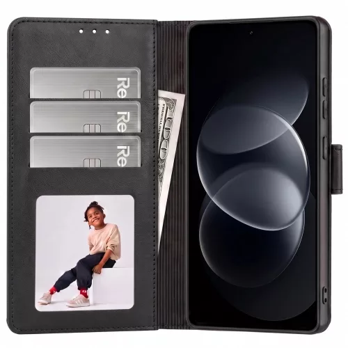 Tech-Protect Wallet Xiaomi Redmi Note 17 Pro Max flip / kinyitható tok, fekete