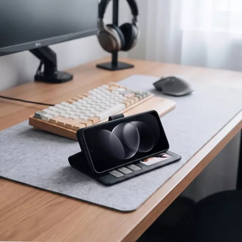 Tech-Protect Wallet Xiaomi Redmi Note 17 Pro Max flip / kinyitható tok, fekete